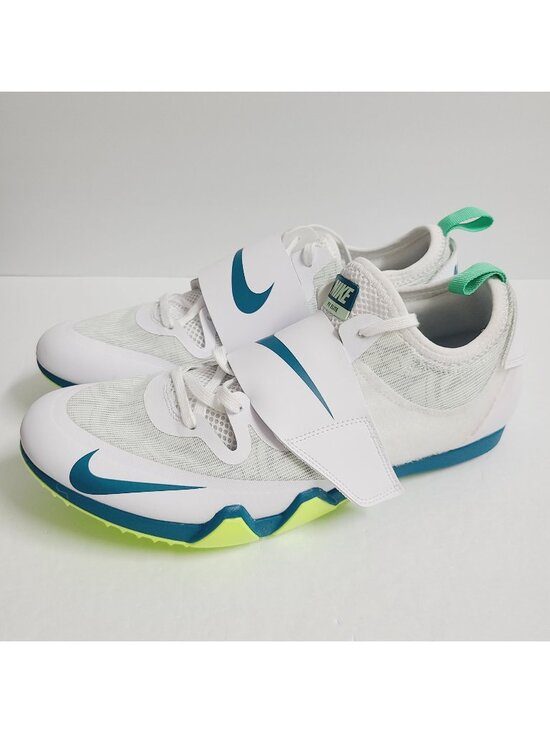 NEW Nike Pole Vault Elite Track & Field Shoes NO SPIKES FZ9649-100 Size 10 White